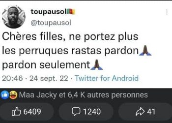 PERRUQUES RASTA : la nouveauté mal appréciée 