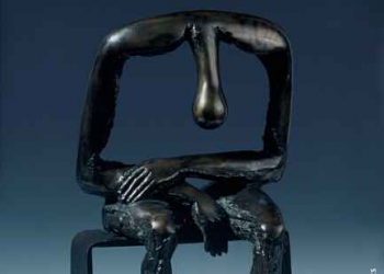 La sculpture Mélancolie d’Albert Gyorgy, incarne le vide laissé par le chagrin