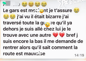 Déception sentimentale : malgré la « guerre », il trouve le temps de la tromper