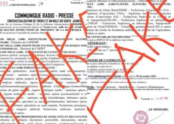 Recrutement de 31 600 jeunes : le minfopra dément